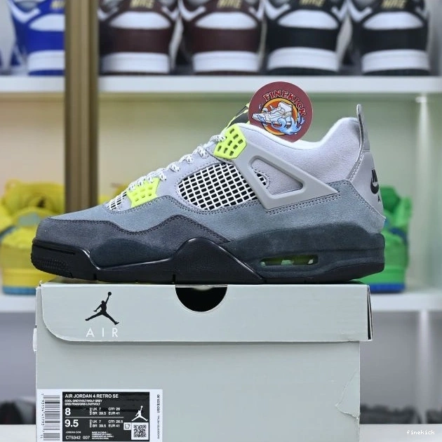 retro Jordan Jordan 4 Air se'95neon 0124